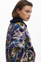Heathered Bomber Jacket in Tutti Fruti