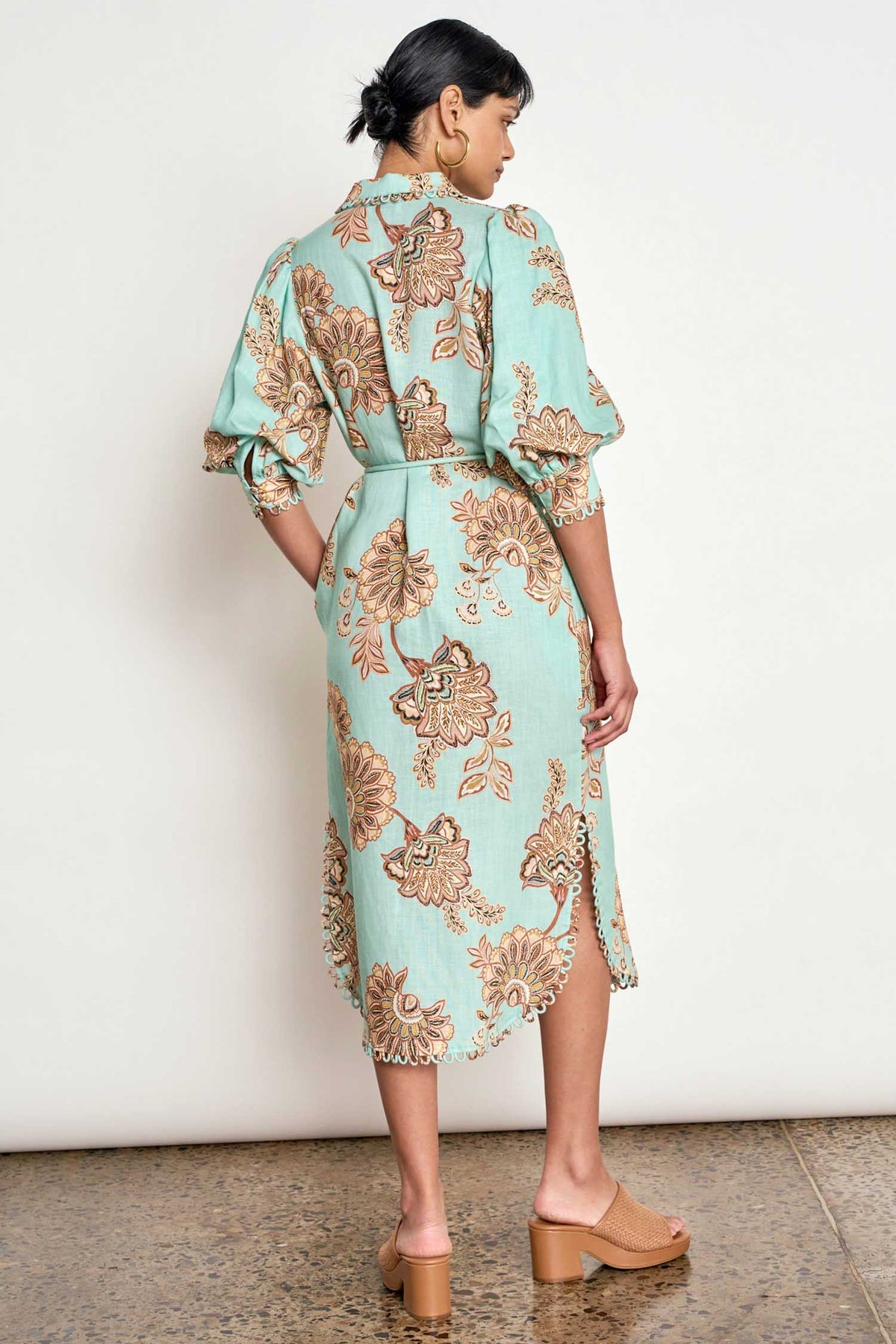 Heir Dress in Mint Kgari