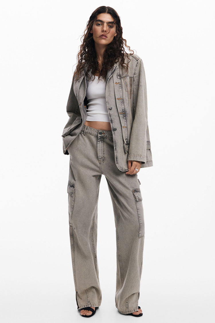 High Waisted Cargo Jeans | FINAL SALE