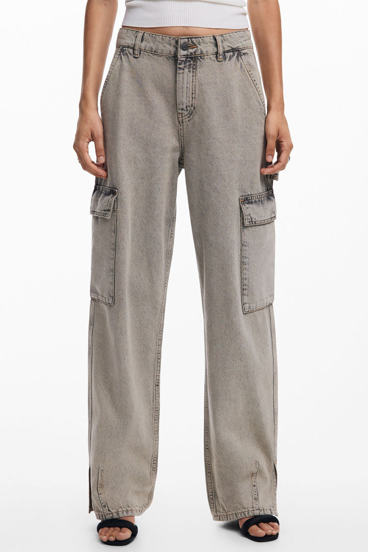 High Waisted Cargo Jeans | FINAL SALE
