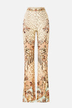 High Waisted Flared Trouser in Aranjuez Animalia
