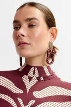 Idry Link Earrings in Margot Mauve