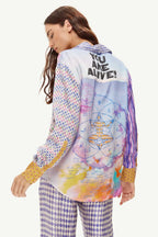 Isabel Printed Shirt in Runic Whisper