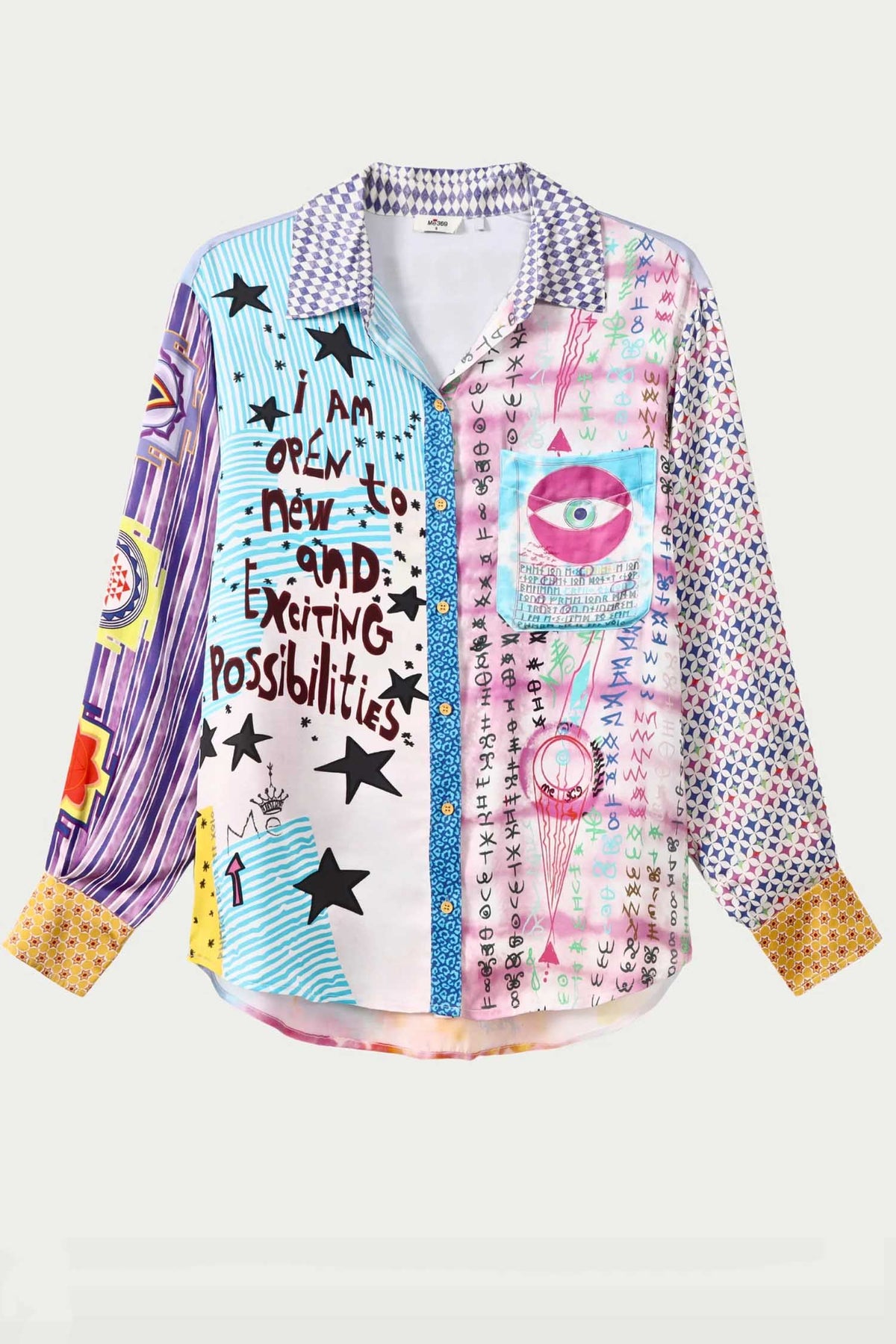 Isabel Printed Shirt in Runic Whisper