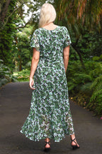 It's A New Day Dress in Green Floral