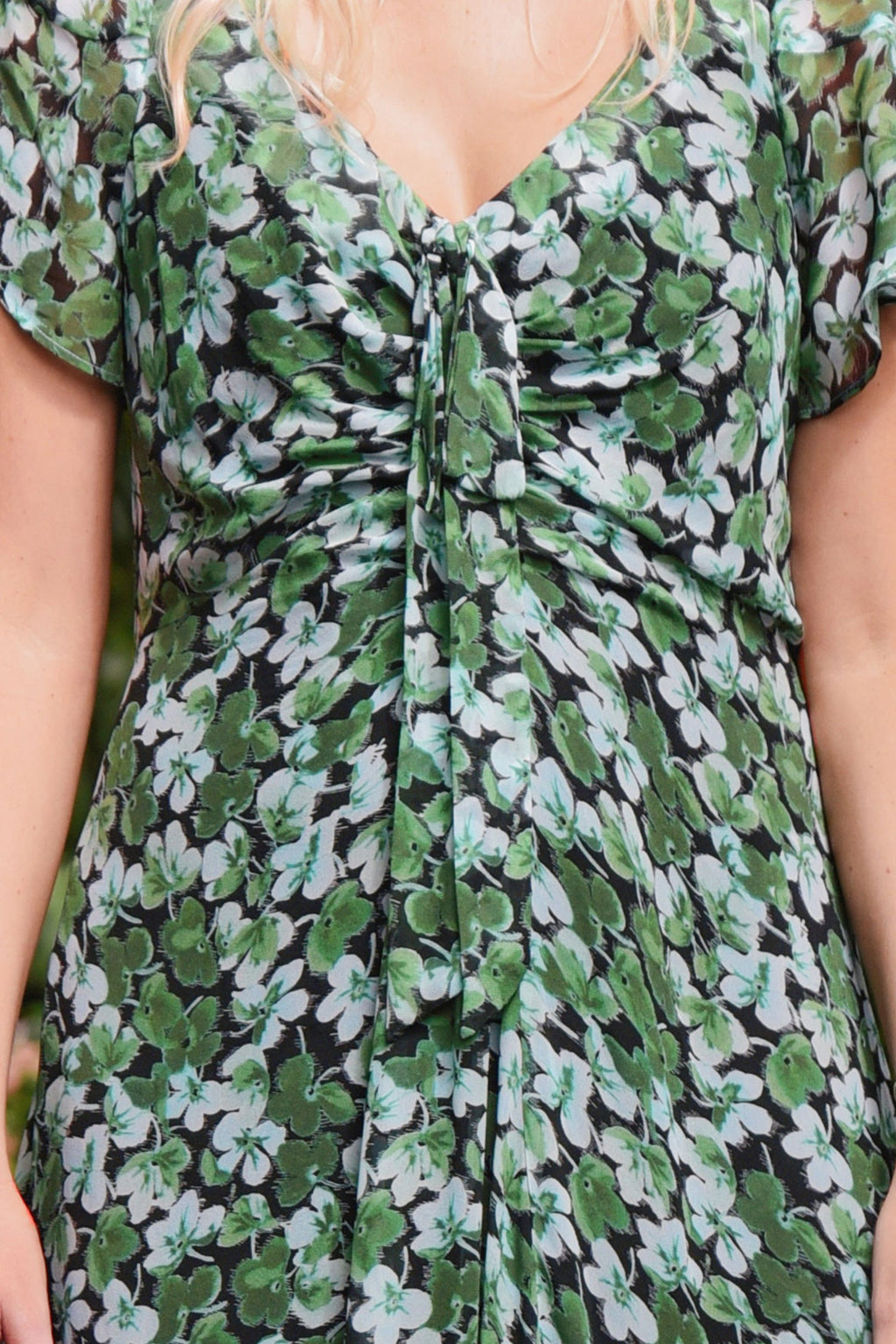 It's A New Day Dress in Green Floral