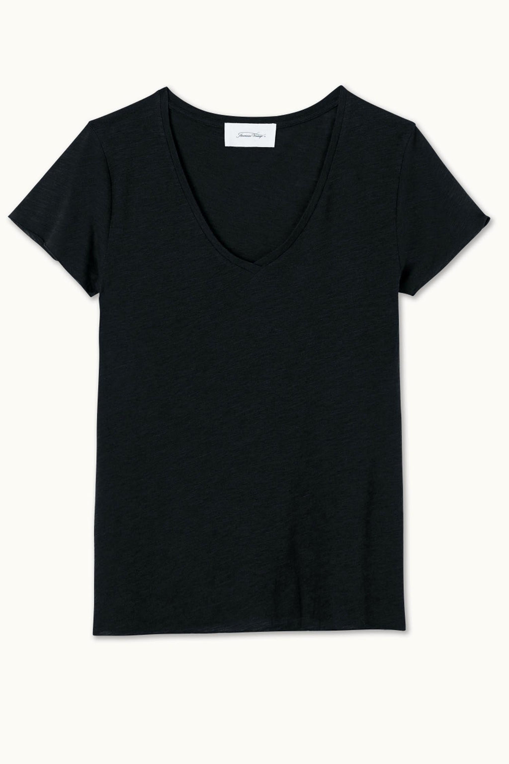 Jacksonville V-Neck SS T-Shirt in Black