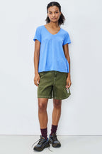 Jacksonville V-Neck SS T-Shirt in Vintage Celestial