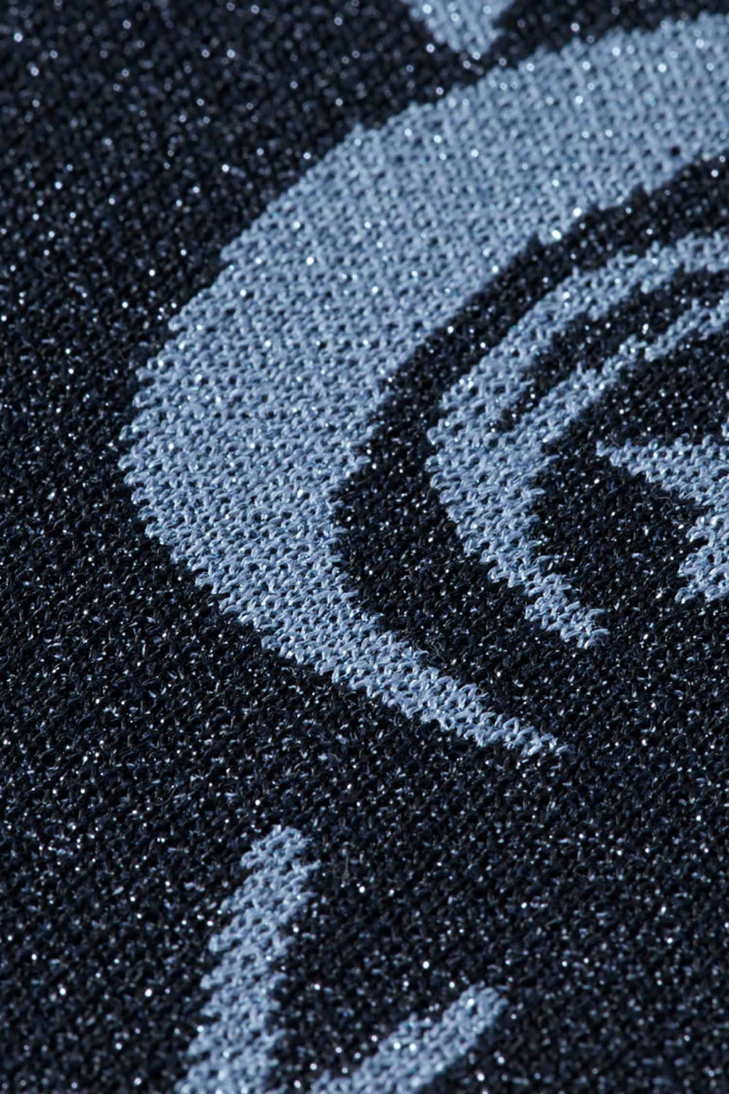 Jacquard Short Sleeve Pullover in Cosmic Sky Spaced Carbon