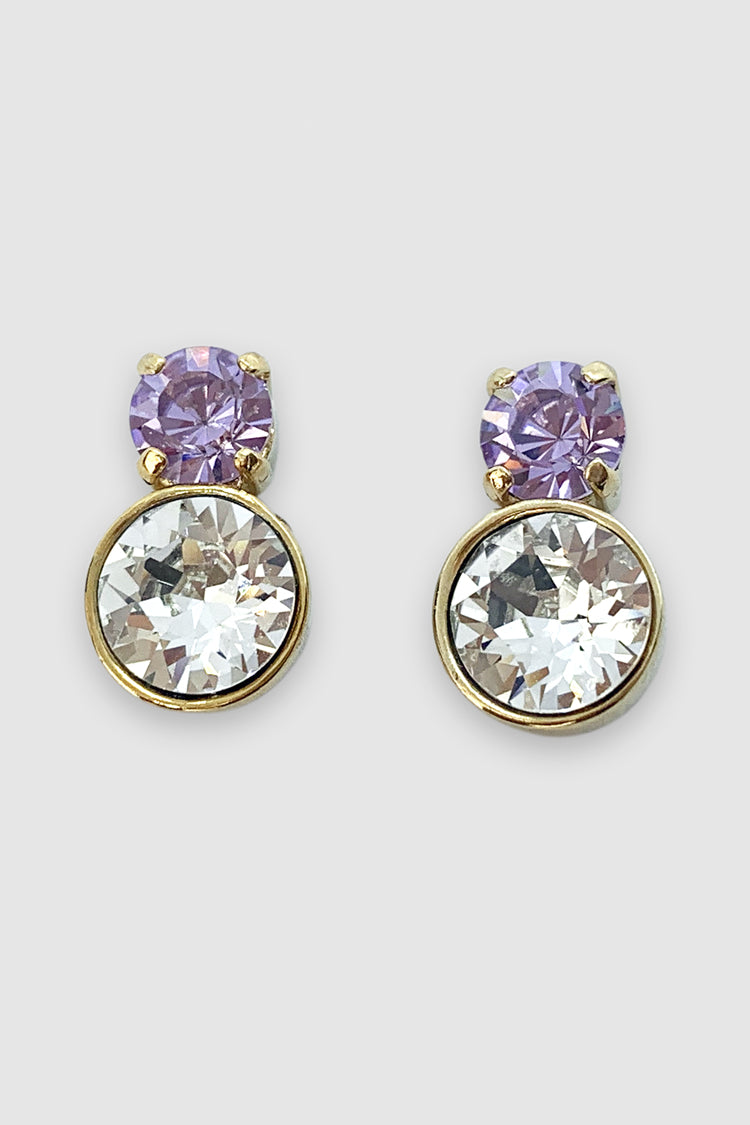 Jane Earring in Clear Lilac
