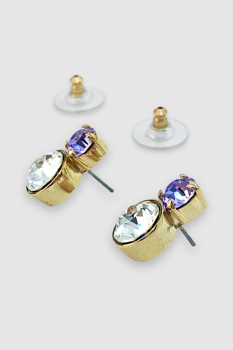 Jane Earring in Clear Lilac
