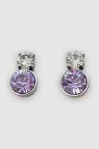 Jane Earring in Lilac Crystal Accessories Peter Lang 