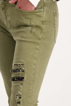 Jeans w Sequin Details | FINAL SALE