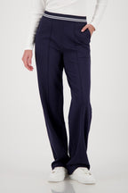 Jersey Rib Pants w Elastic Waist in Marine