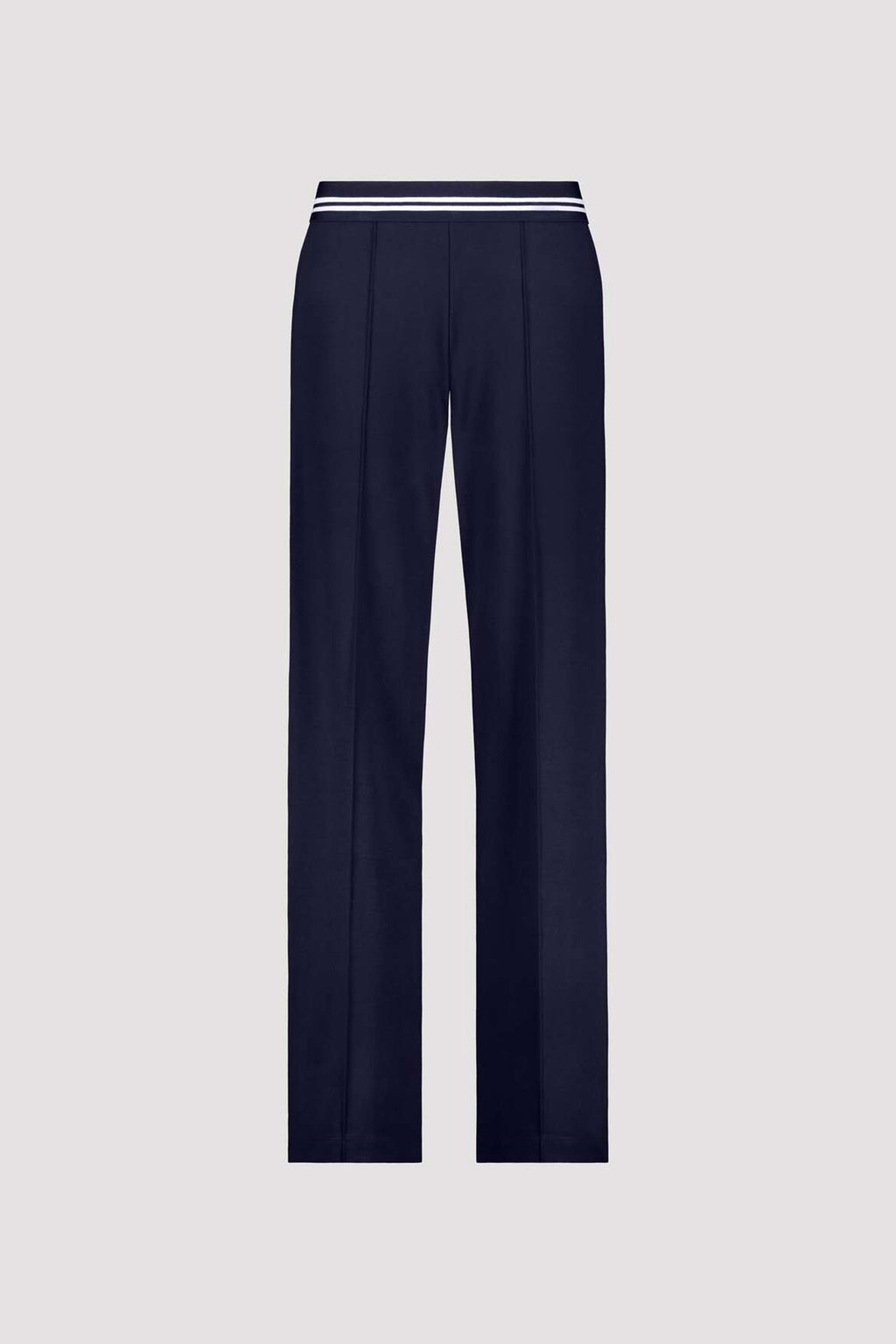 Jersey Rib Pants w Elastic Waist in Marine