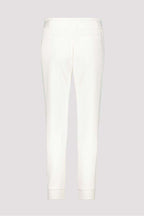 Jersey Rib Pants in White | FINAL SALE