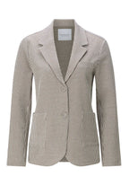 Jersey Seersucker Blazer in Coconut Bark