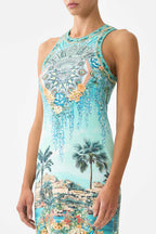 Jersey Tank Dress in Balearic Bebe