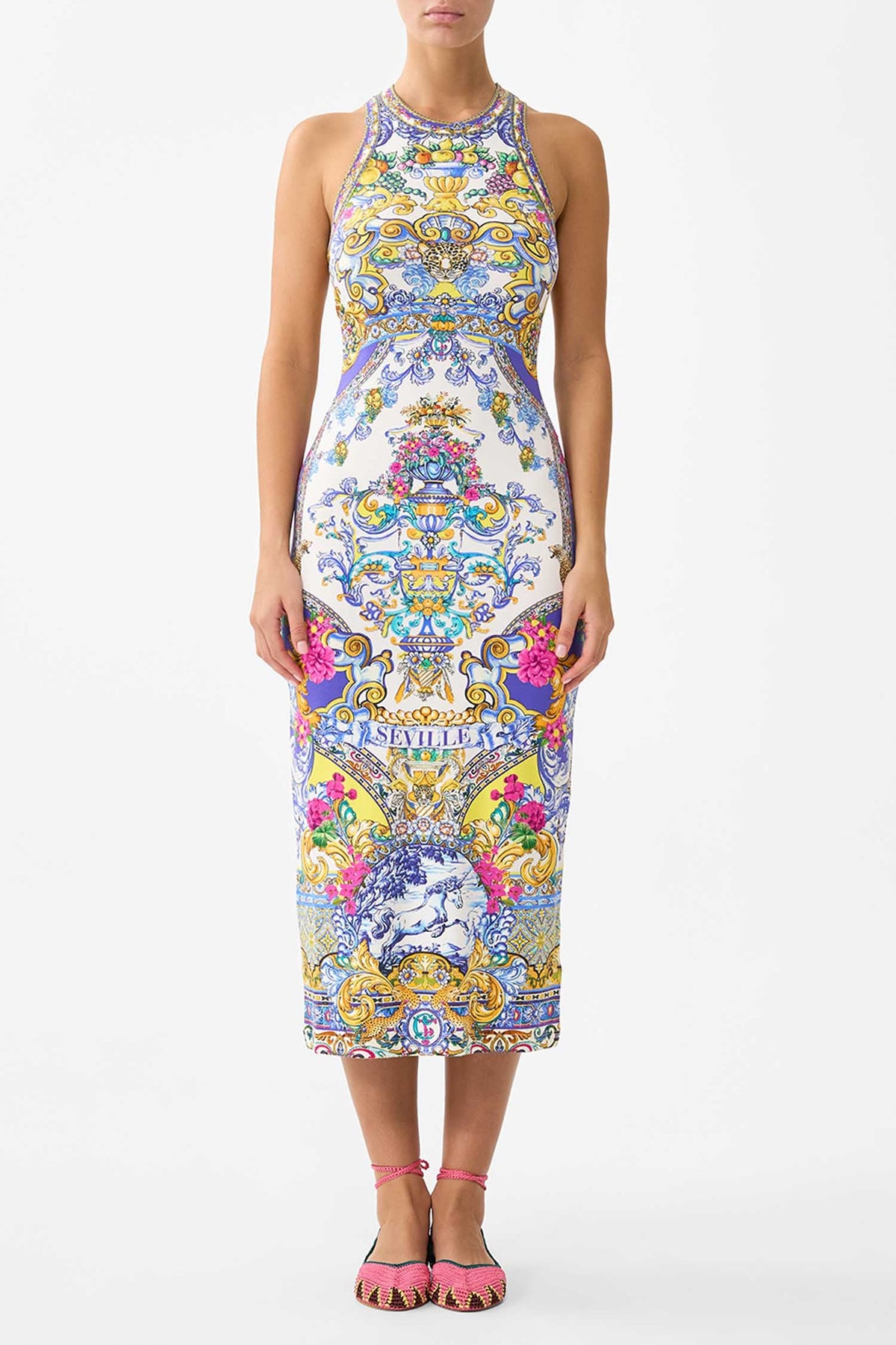 Jersey Tank Dress in Espana Nirvana