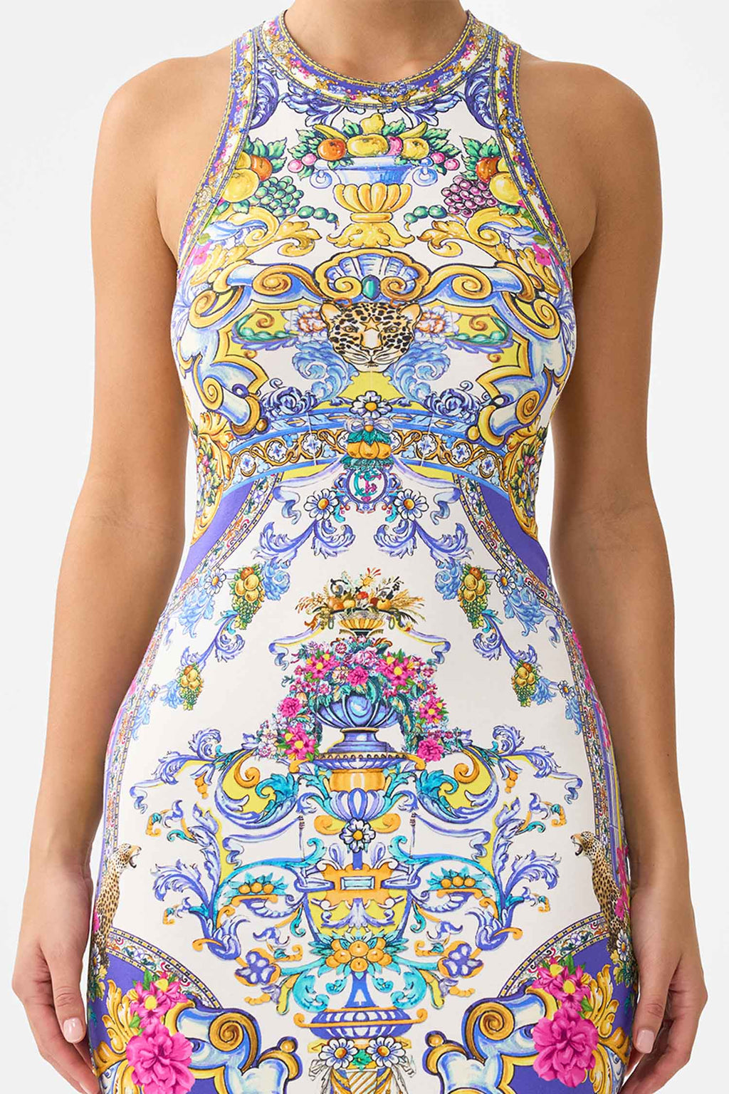 Jersey Tank Dress in Espana Nirvana