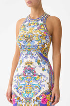 Jersey Tank Dress in Espana Nirvana