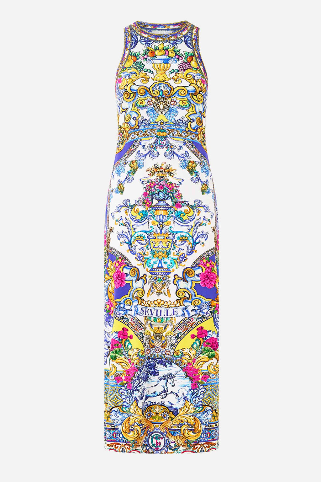 Jersey Tank Dress in Espana Nirvana