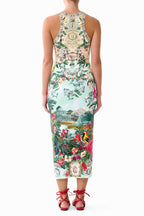 Jersey Tank Dress in La Belle Botanique