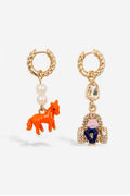 Jessika Hoop Earrings - Horse + Boy