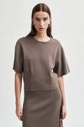 Jilla Knit Tee in Chocolate Chip | FINAL SALE