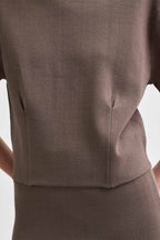 Jilla Knit Tee in Chocolate Chip | FINAL SALE
