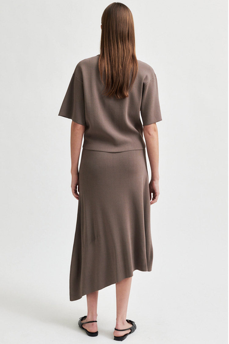 Jilla Knit Tee in Chocolate Chip | FINAL SALE