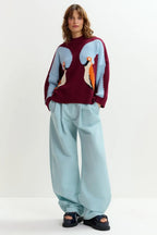 Jinie Pullover in Red Cherry