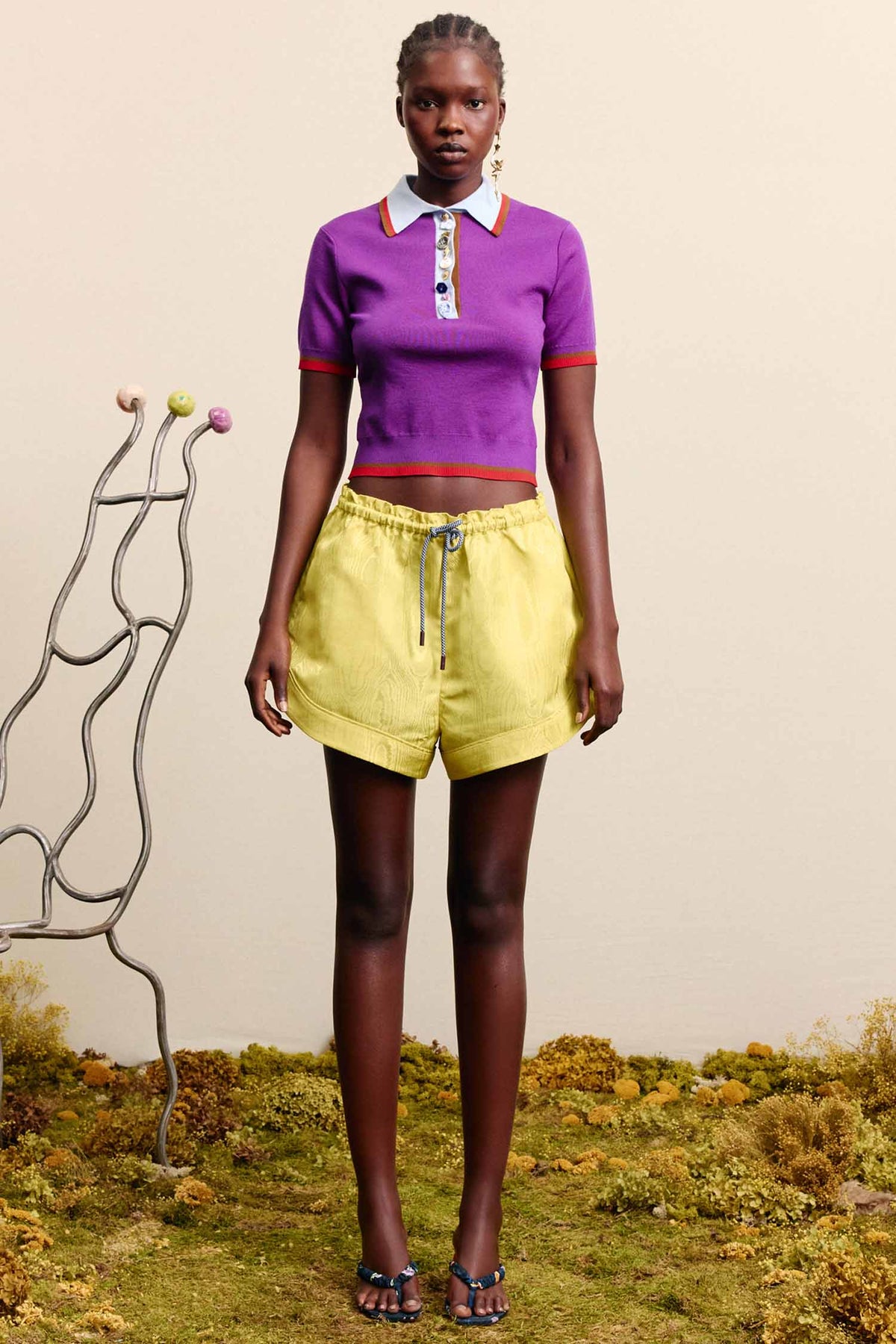 Josefina Knit Polo Violet