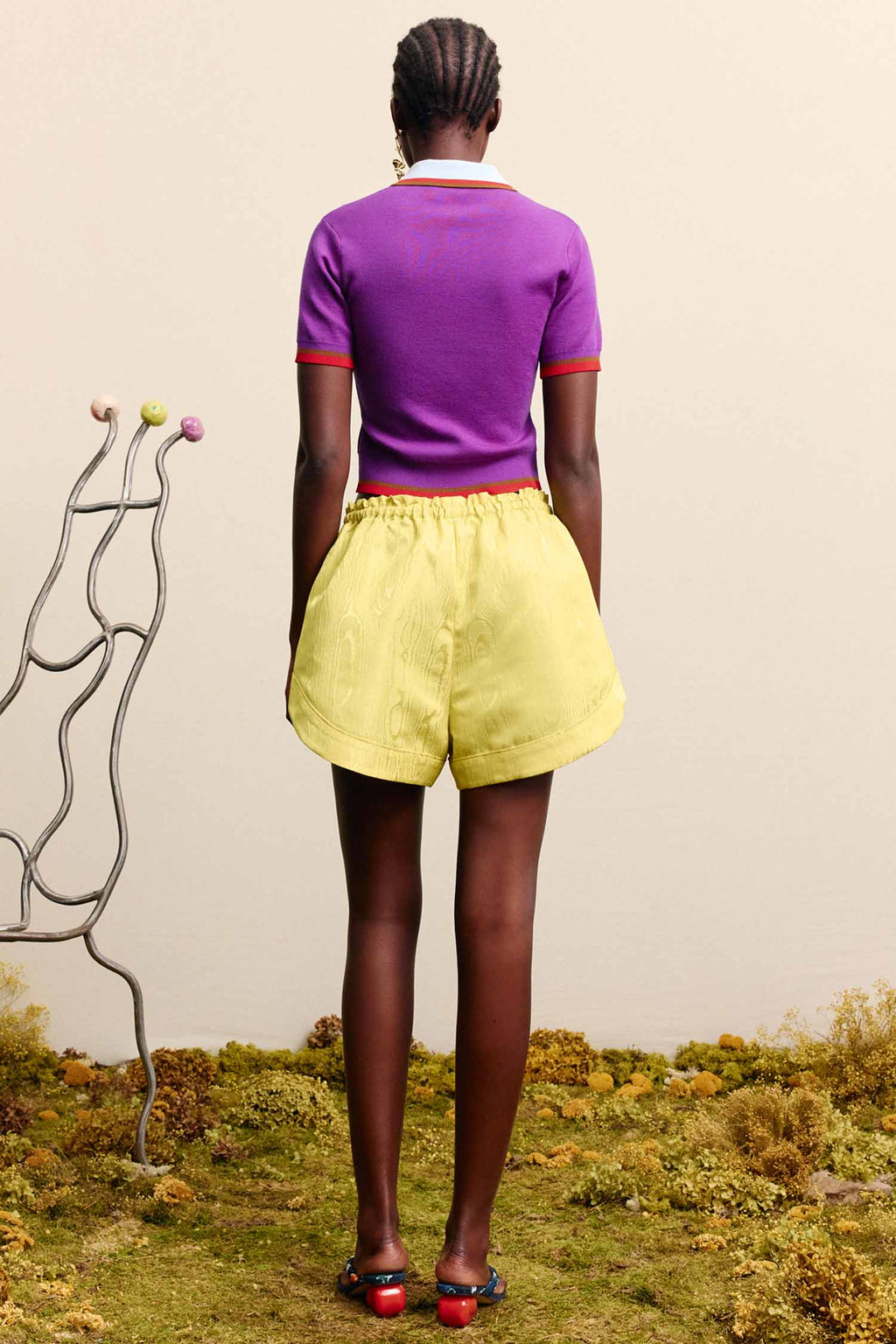 Josefina Knit Polo Violet
