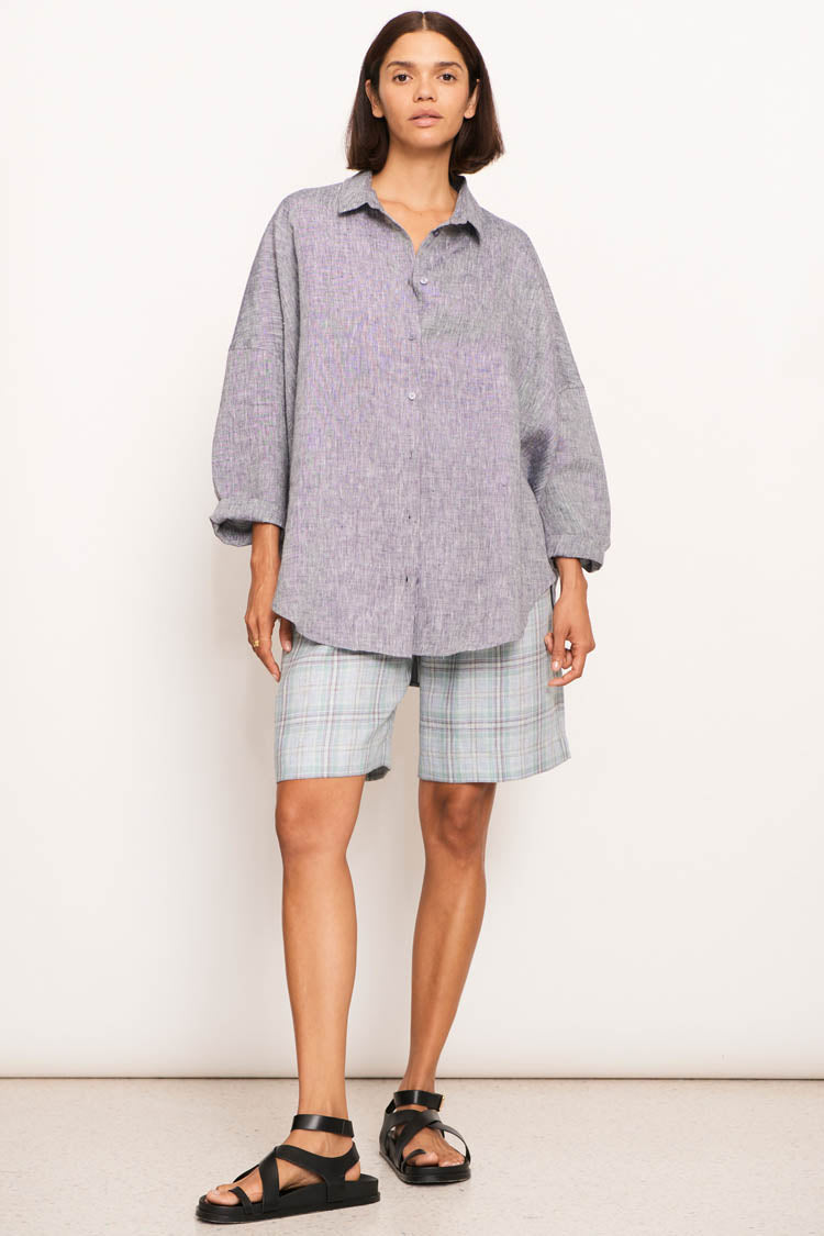 Joss Shirt in Ink Denim | FINAL SALE
