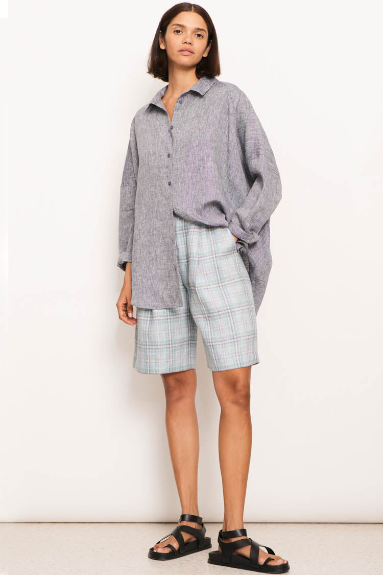 Joss Shirt in Ink Denim | FINAL SALE