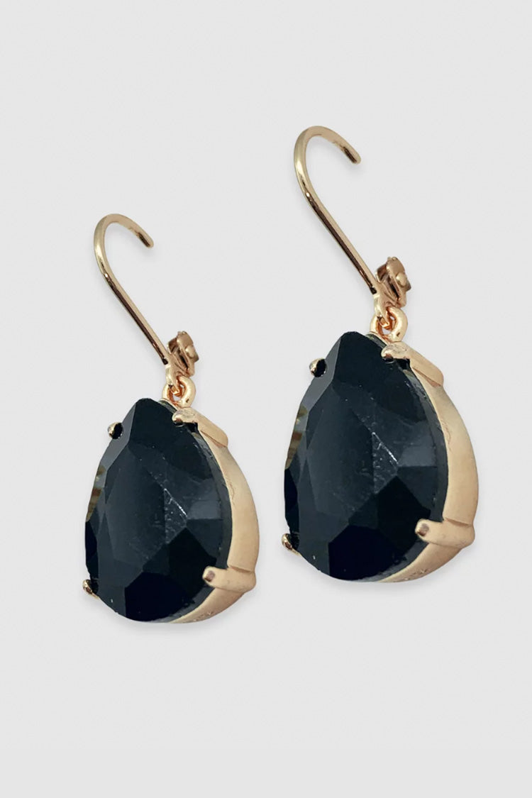 Joy Earrings in Gold Black