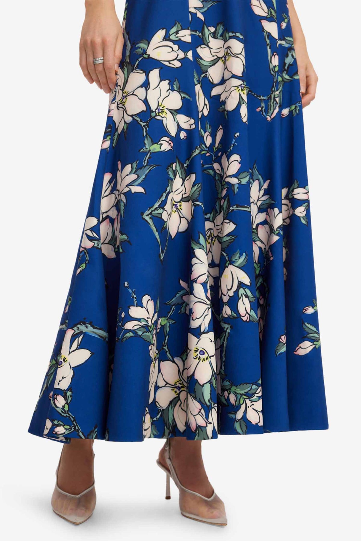 Juliette Halterneck Maxi Dress in Midnight Magnolia | FINAL SALE