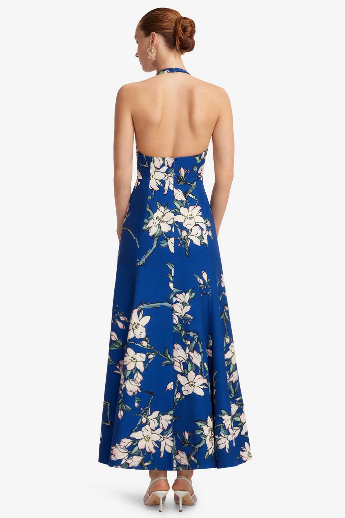 Juliette Halterneck Maxi Dress in Midnight Magnolia | FINAL SALE