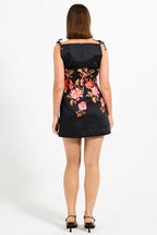 Juliette Shift Dress in Black Floral | FINAL SALE