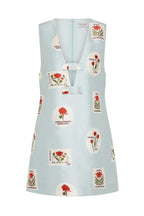 Juniper Mini Dress in Franco Stamp