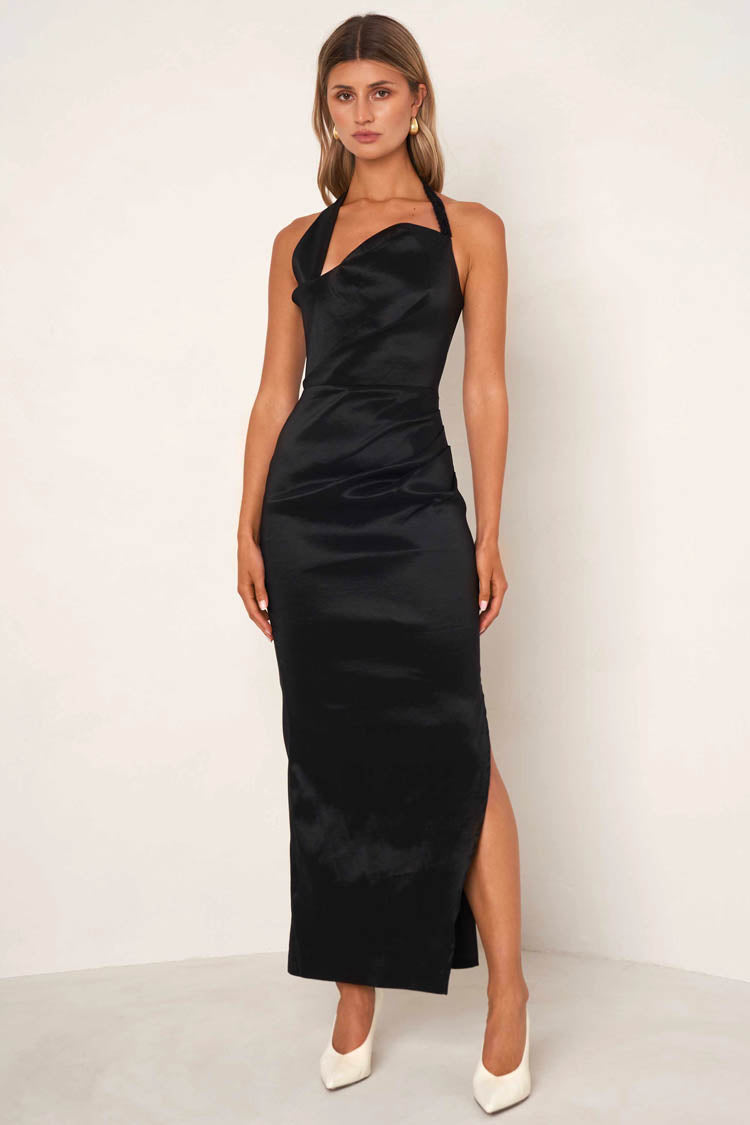 Kinsley Maxi Halter Neck Dress | FINAL SALE