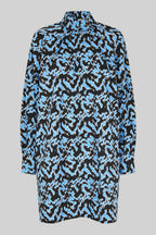 Klara Printed Dress in Marina | FINAL SALE