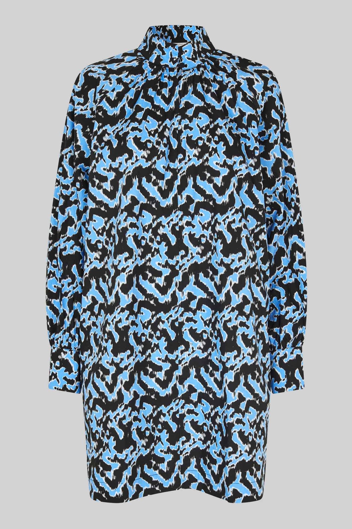 Klara Printed Dress in Marina | FINAL SALE