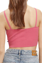 Knitted Bra Top in Pink Punch | FINAL SALE