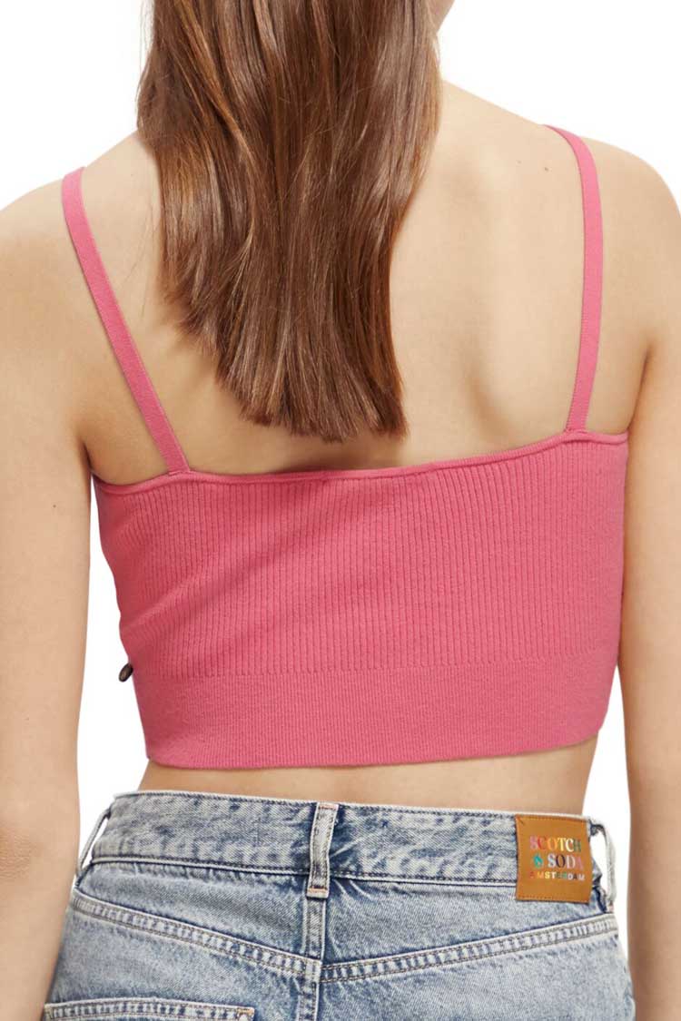 Knitted Bra Top in Pink Punch | FINAL SALE