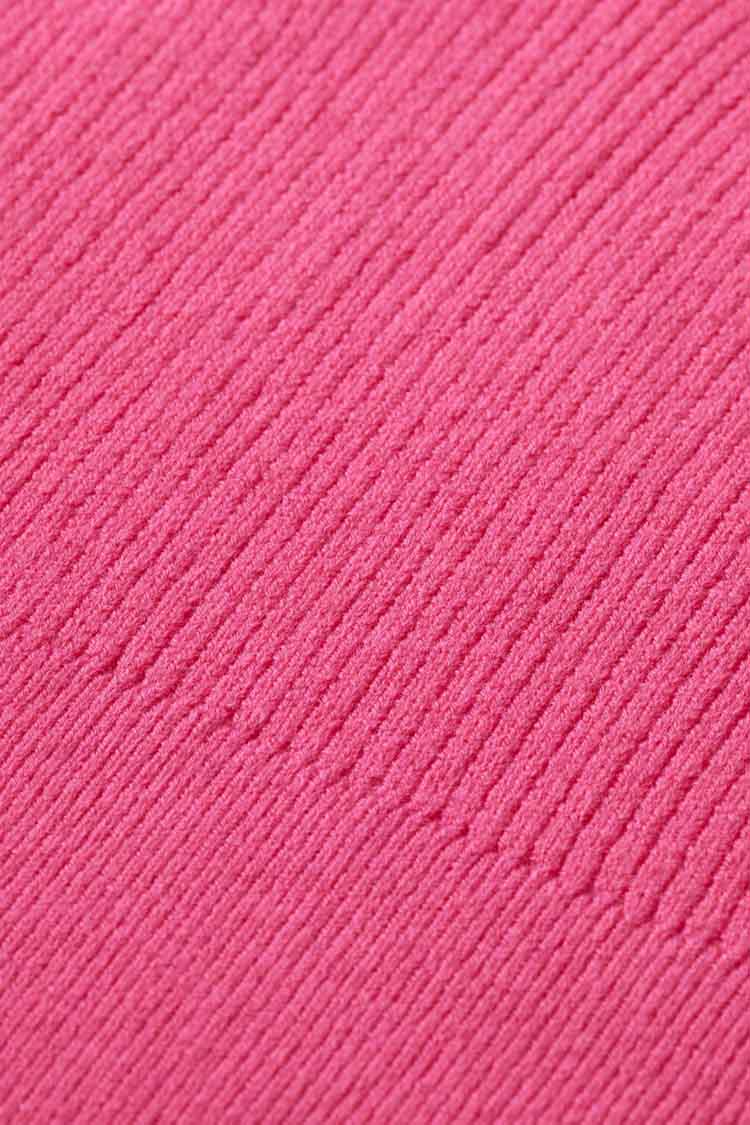 Knitted Bra Top in Pink Punch | FINAL SALE