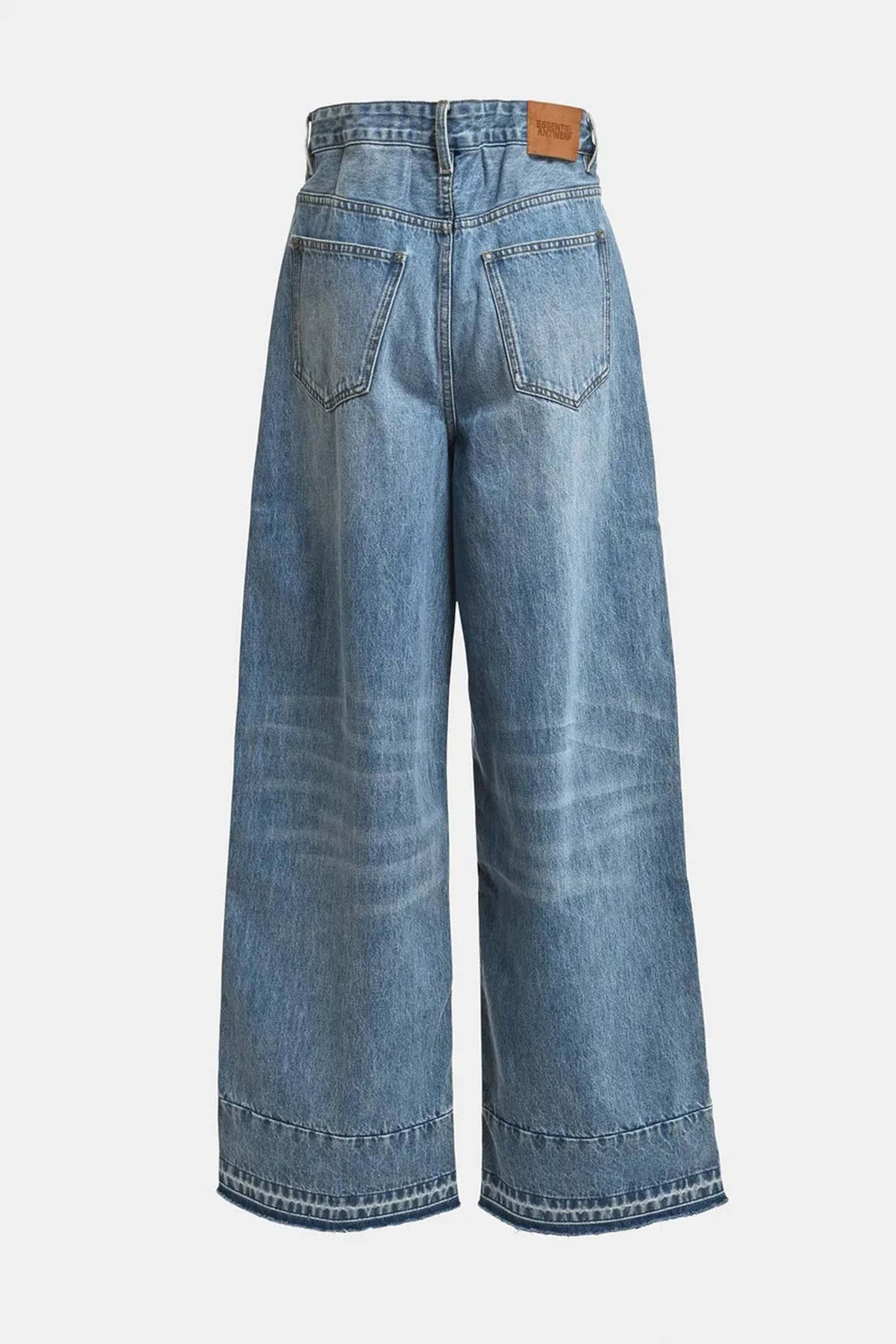 Krisp Fabric Mix Jeans in Camel Club