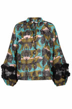 Lace To The Top Blouse in Lotus Of Love
