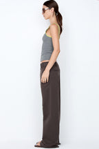 Lana Square Neck Tank in Grey Marle Lime | FINAL SALE